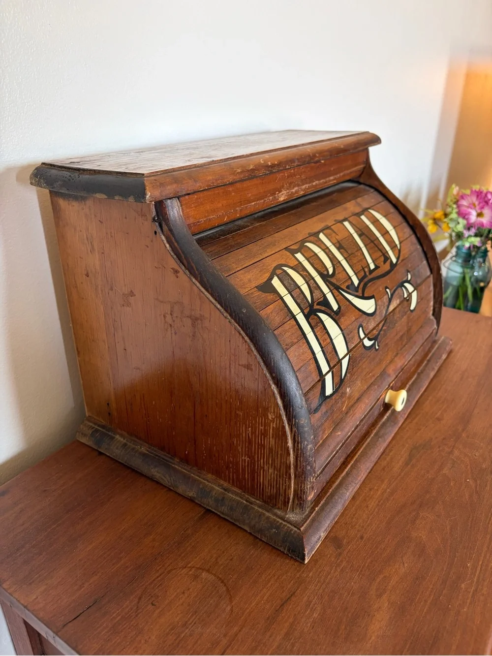 Antique primitive bread box